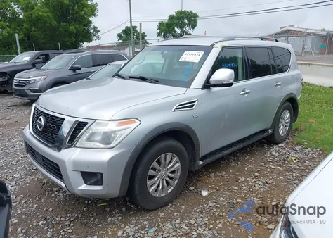 2017 Nissan Armada Sv из США, поврежденный, VIN JN8AY2NC8H9504240